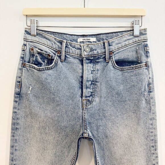 GRLFRND Denim Karolina Distressed High Rise Skinny Jeans Revolve Close Call 26 - Picture 3 of 13